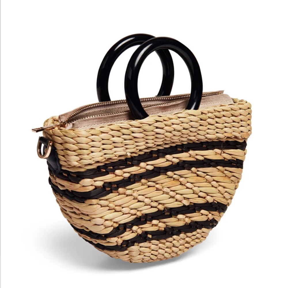 Poolside Straw Stripe Bec Bag - Picture 2 of 16